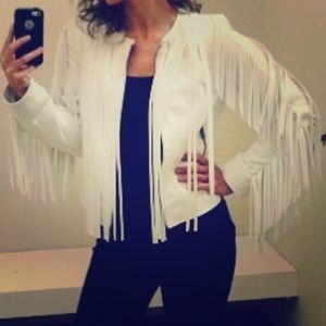 White Fringe Jacket